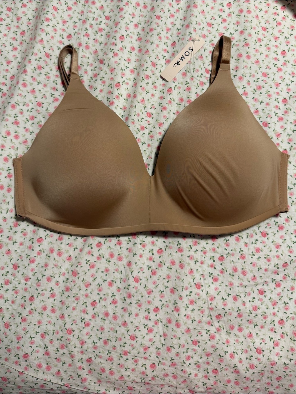 Soma Vanishing 360 Wireless Bra Warm Amber size 36c NWT